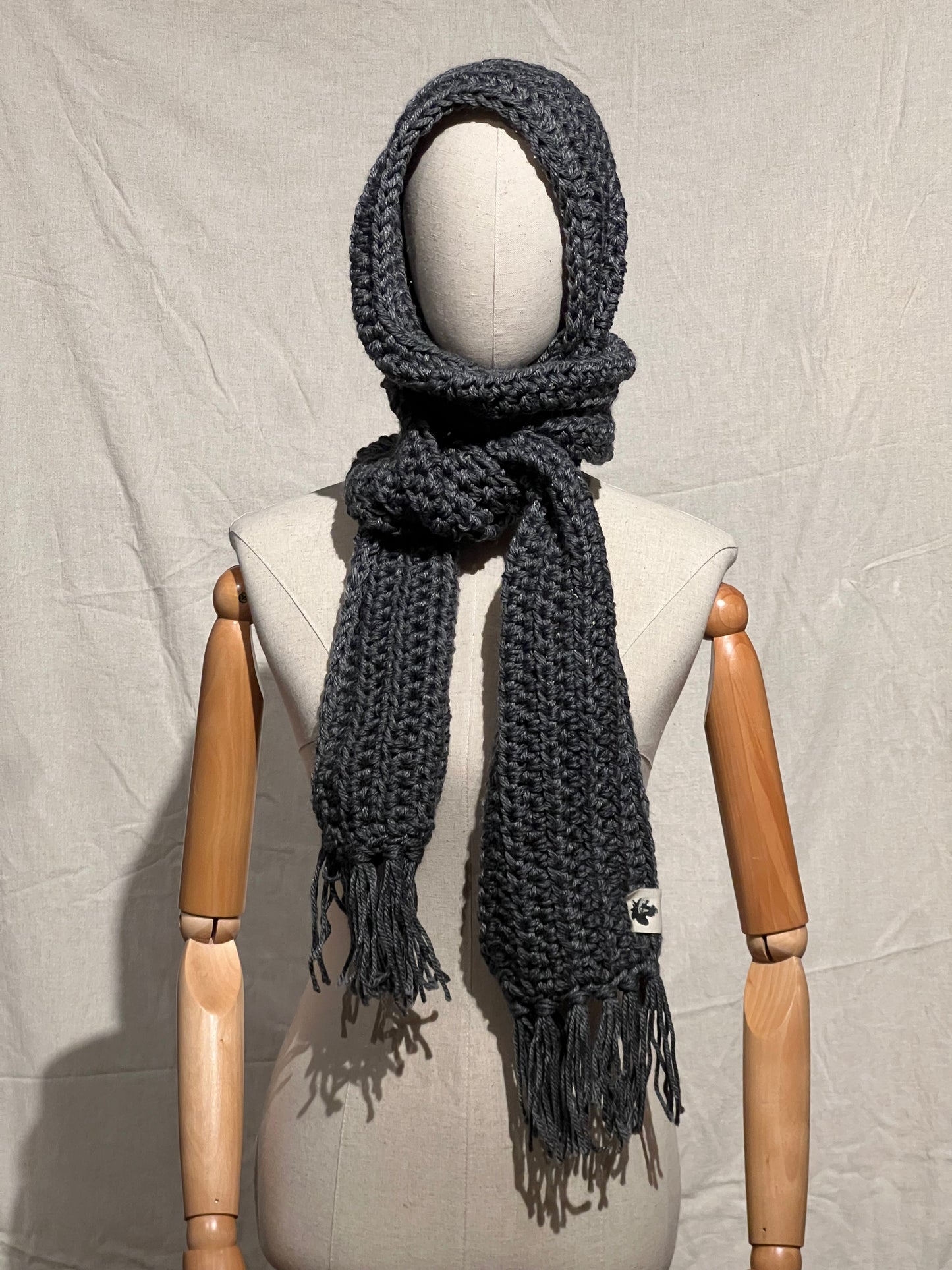 Sciarpa Frange - Grey