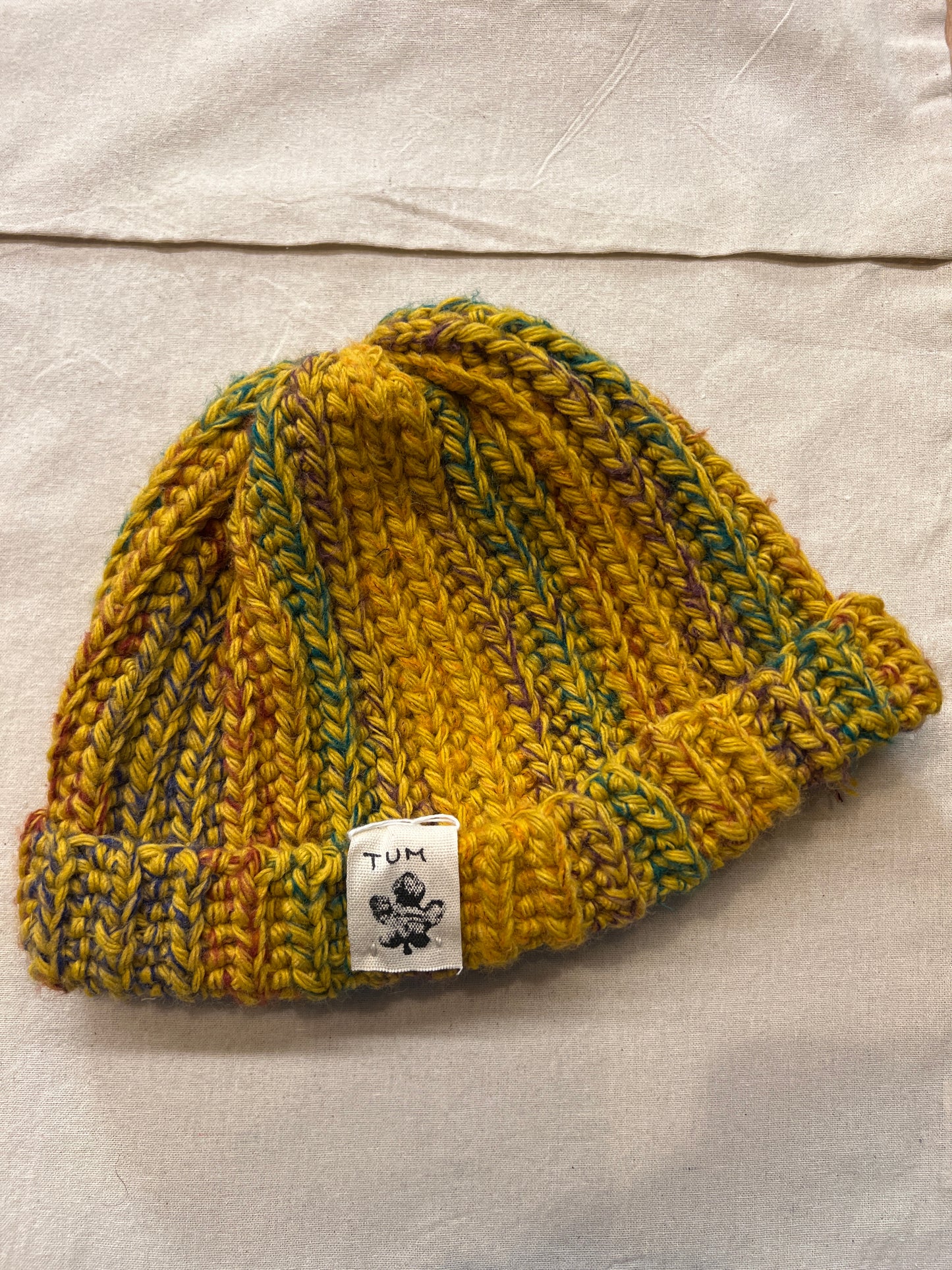 Cappello Beanie - Mustard mix