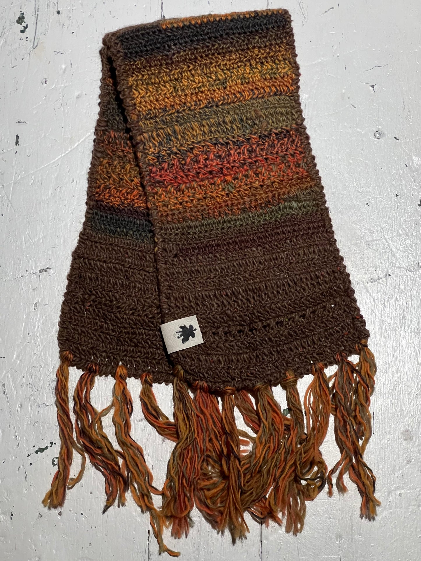 Sciarpa - Brown Orange