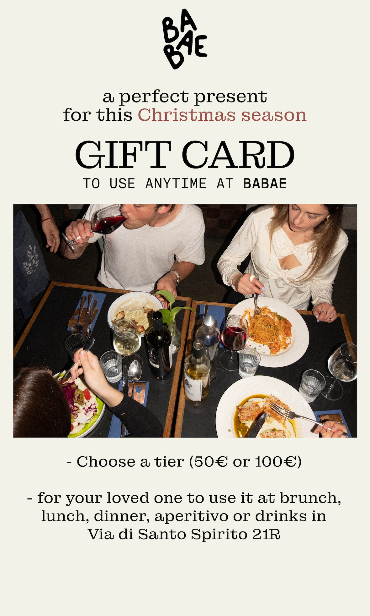 BABAE GIFT CARD 💞 🎁