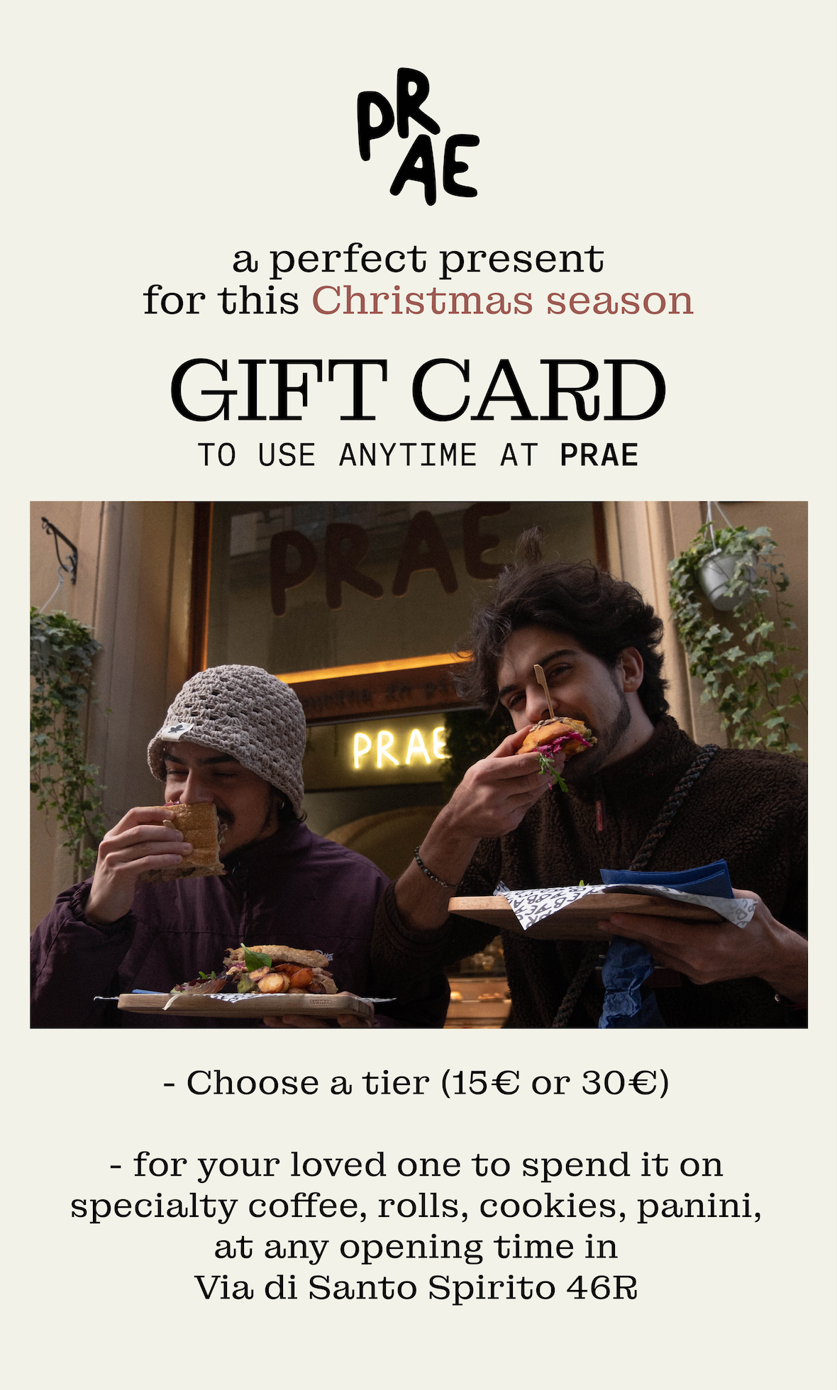 PRAE e-Gift Card