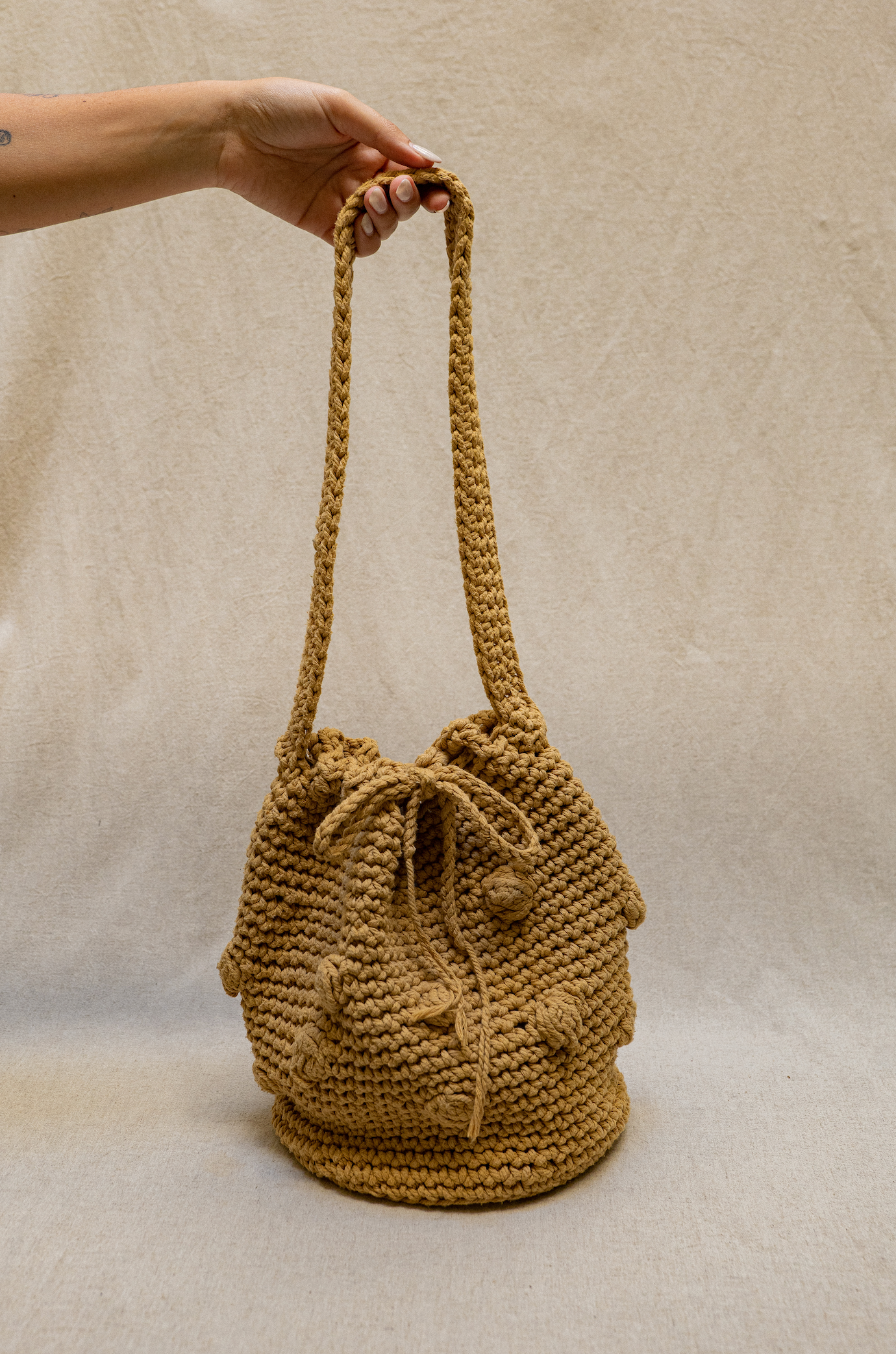 Sacca Pompon - Mustard