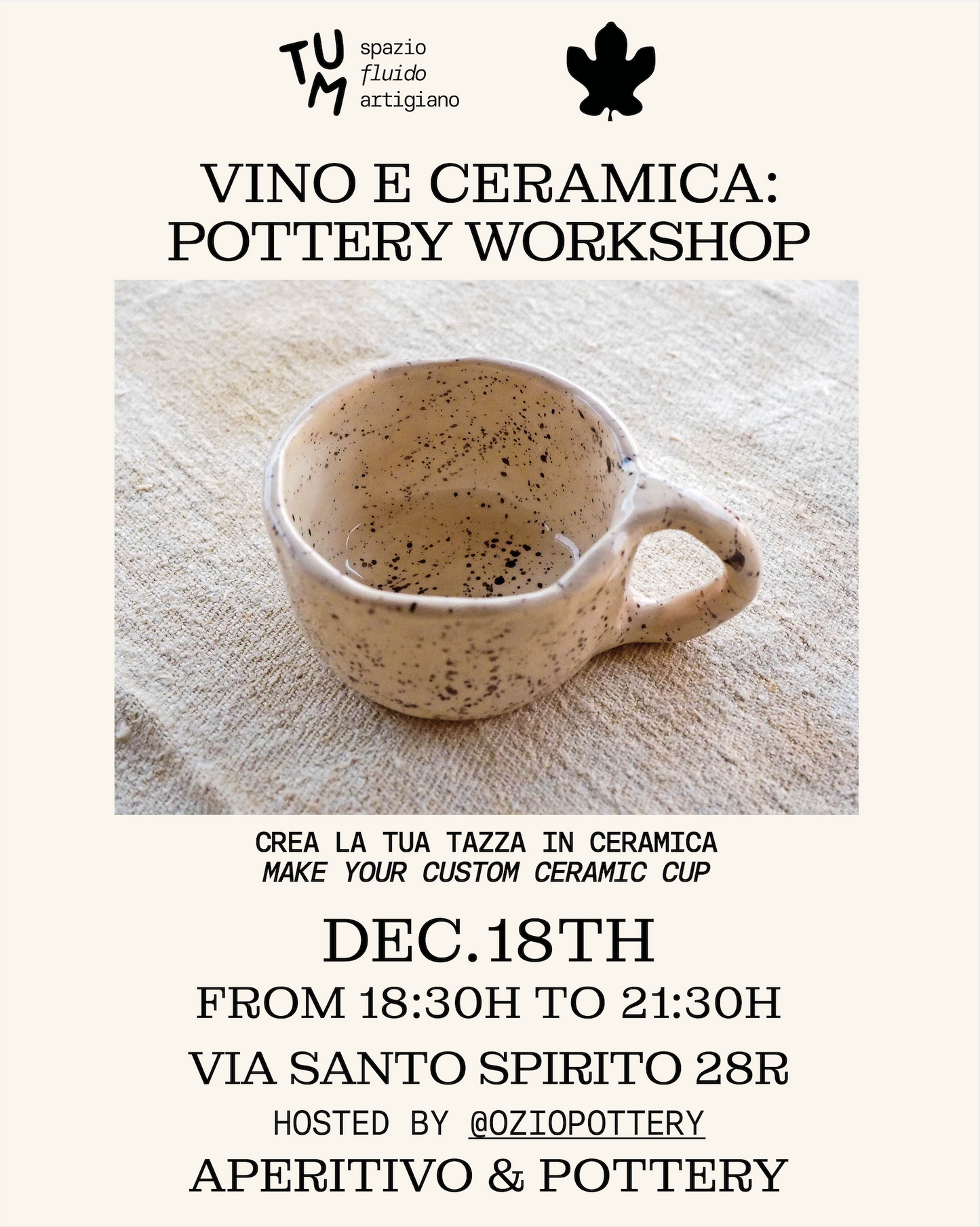Vino y Ceramica: Workshop de cerámica