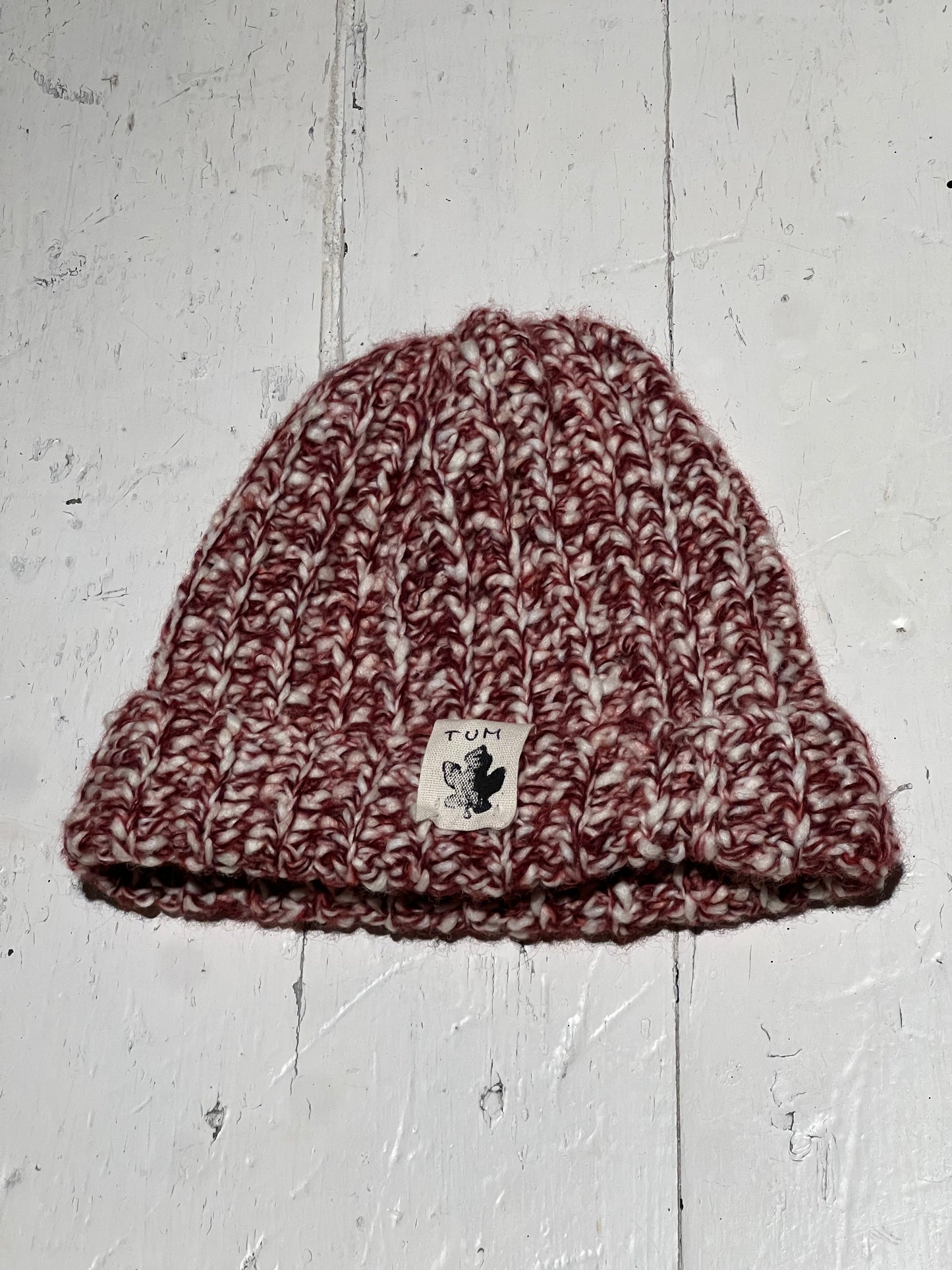 Cappello Beanie - Bordeaux White