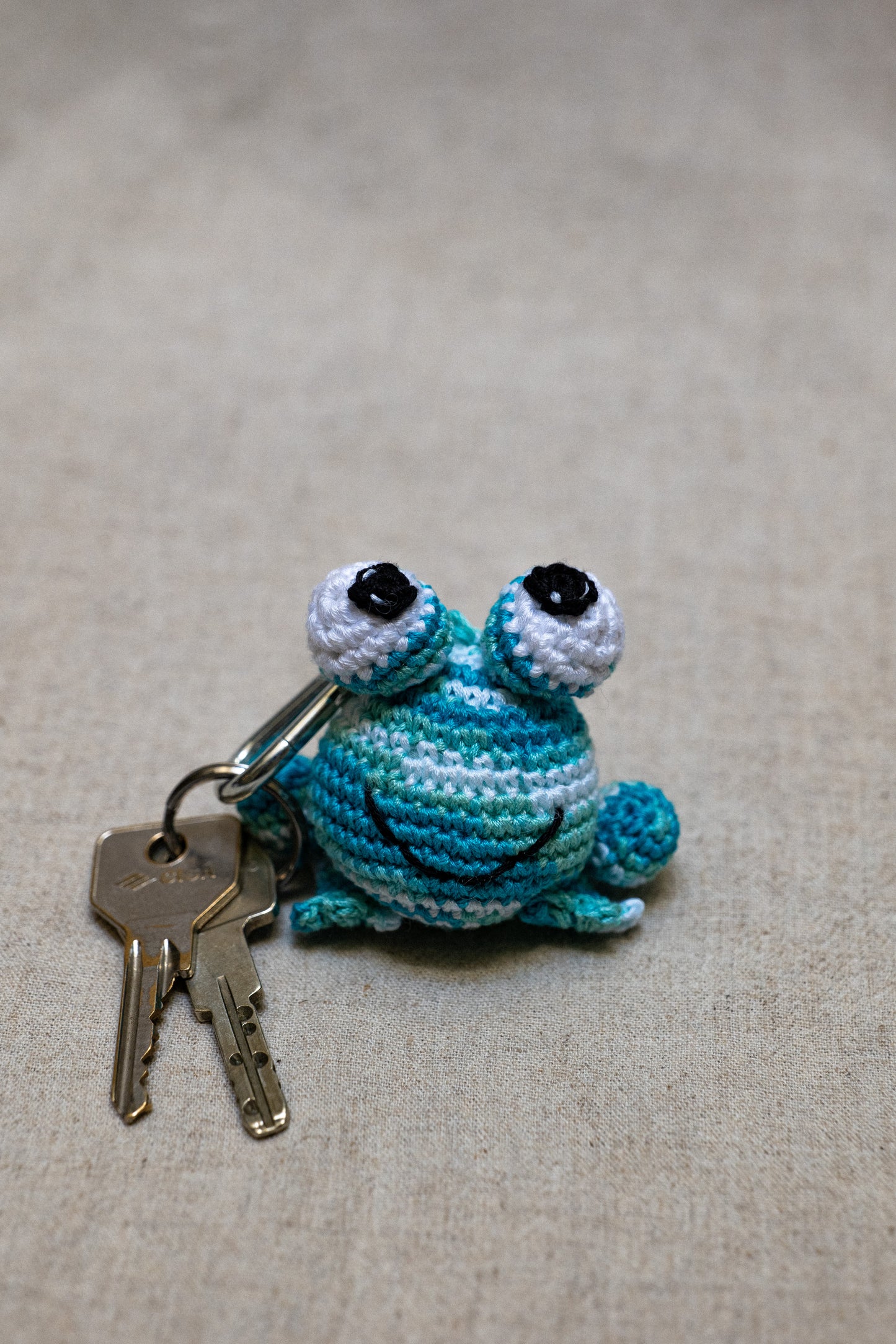 Portachiavi Amigurumis - Rana