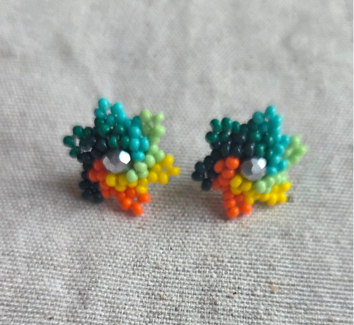 Orecchino Piccolo - Fiore Multicolor