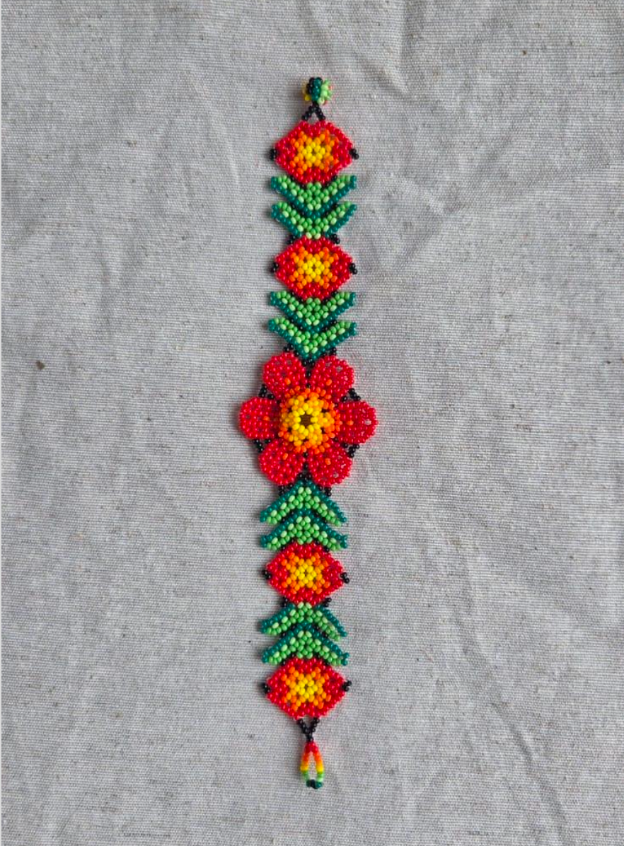 Bracciale Fiore Piccola - Rosso