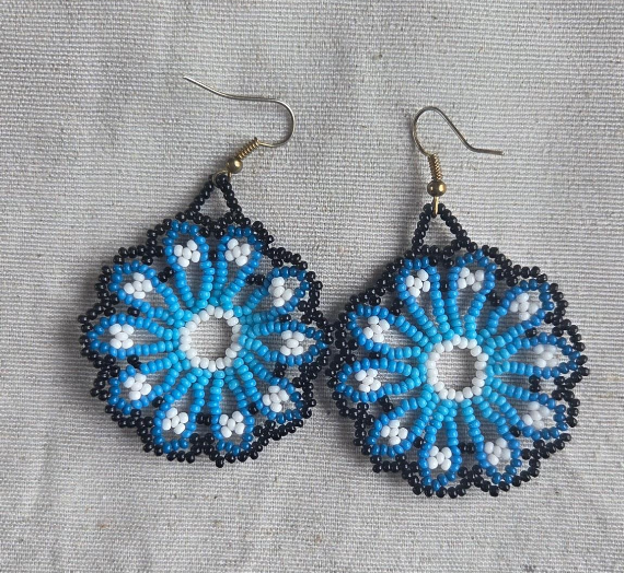 Orecchini Cerchio - Blu