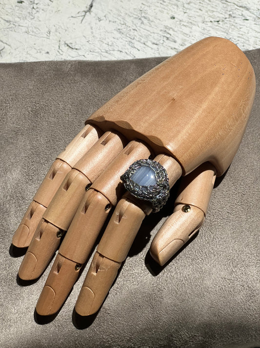 Anello Uncinetto Agata