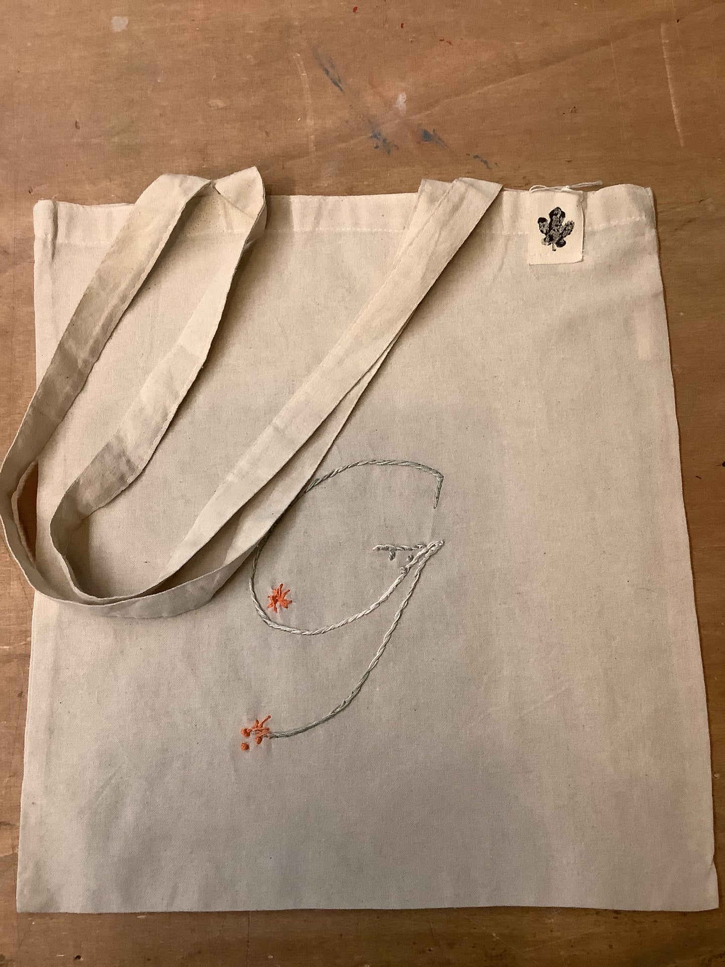 Shopper ricamata