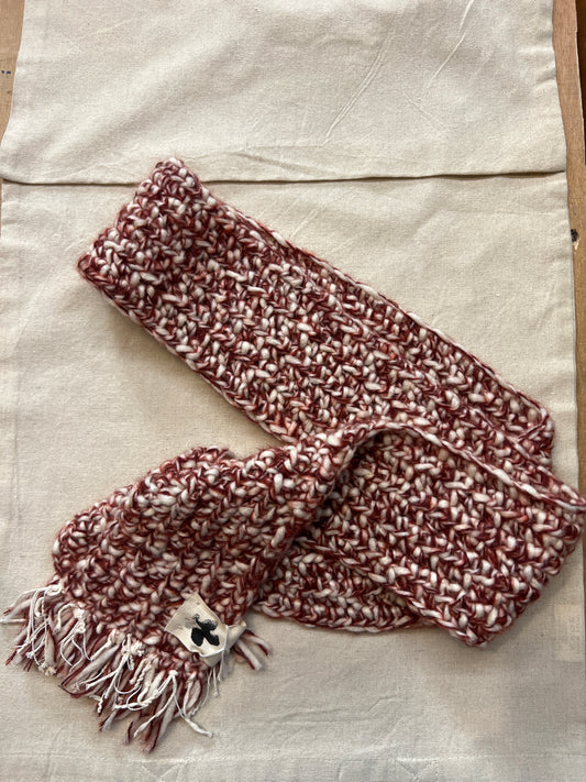 Sciarpa   - Bordeaux White