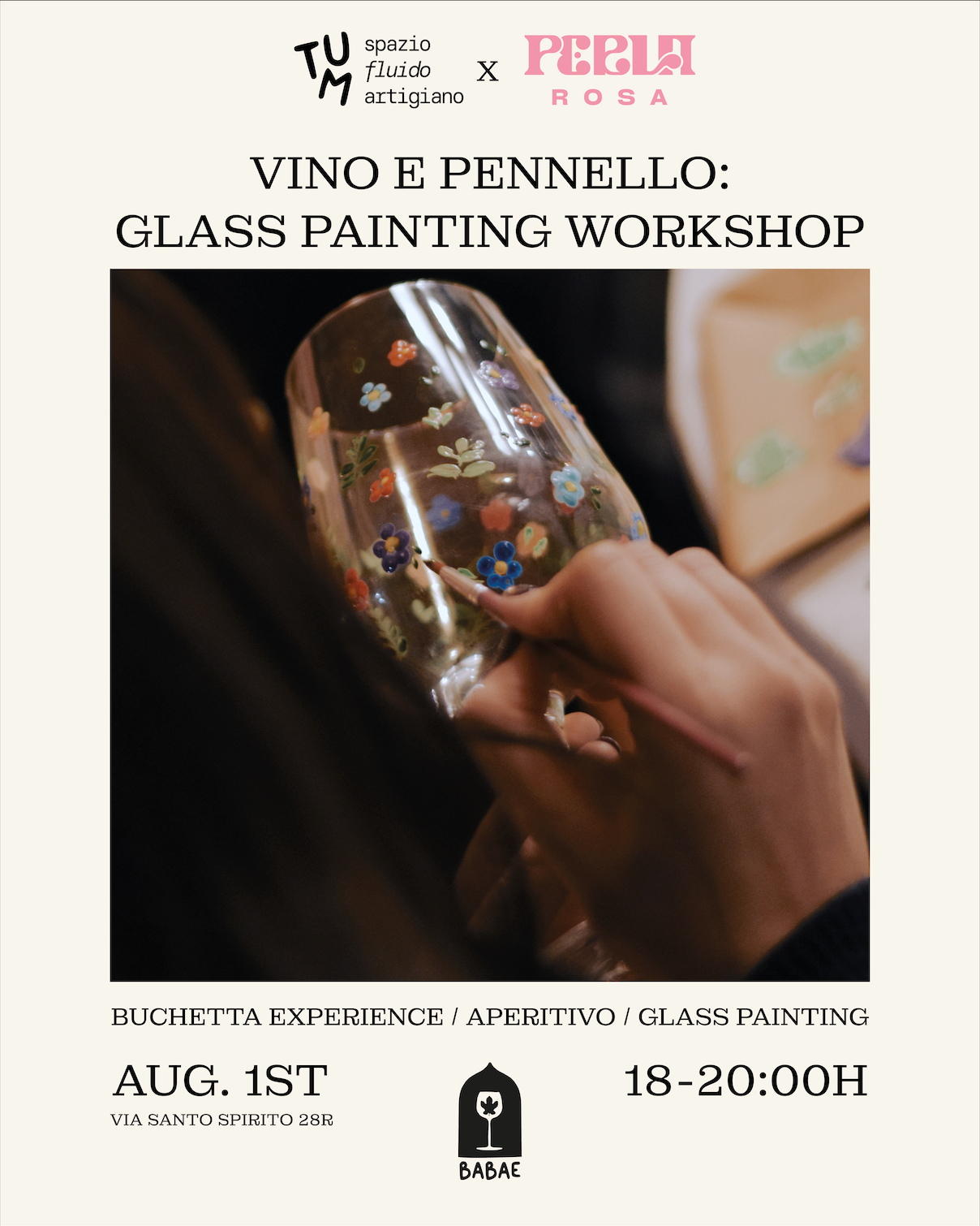 Vino y Pincel: Workshop de Glass Painting
