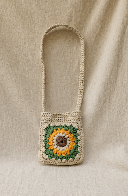 Sling Bag Sunflower - Beige