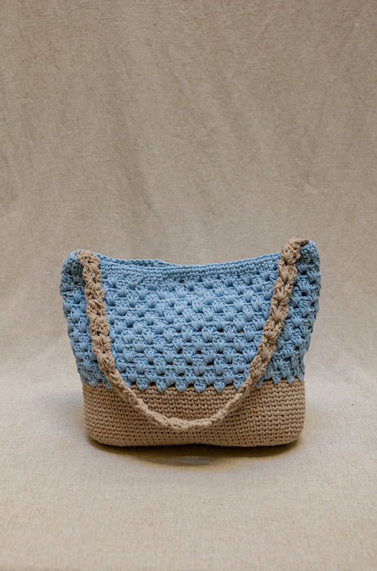 Shoulder bag  - Sky Blue Beige