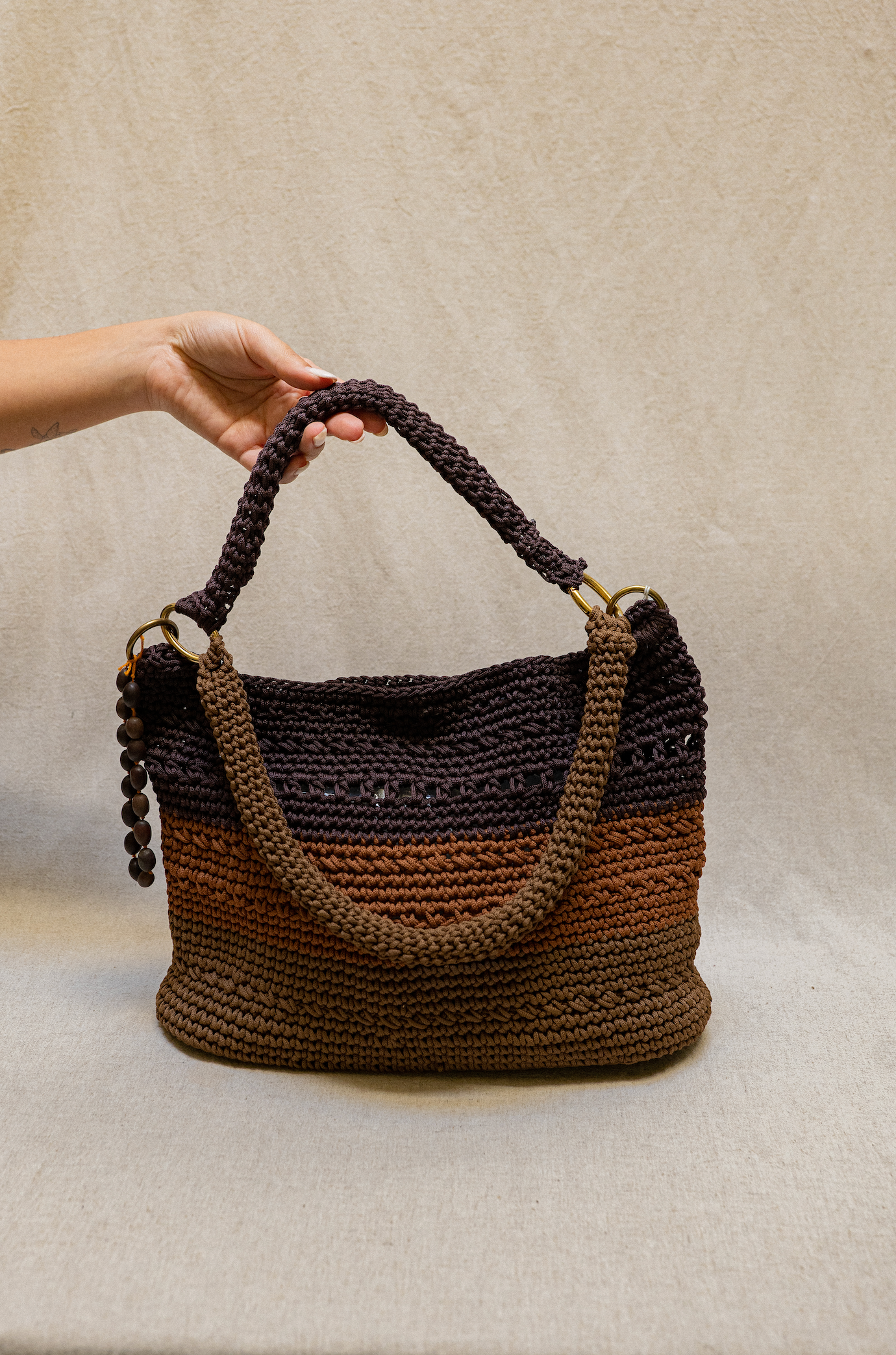 Shoulder bag  - Brown Mix