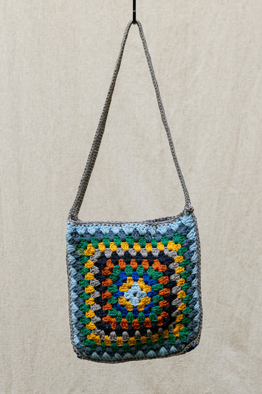 Sling Bag - Grey Petrol Blue
