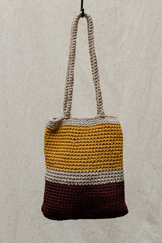 Shoulder bag  - Yellow Bordeaux Beige