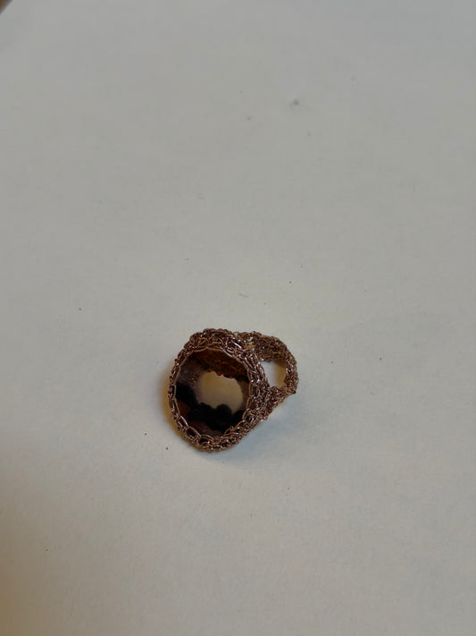Anello Uncinetto Quarzo Rutilo