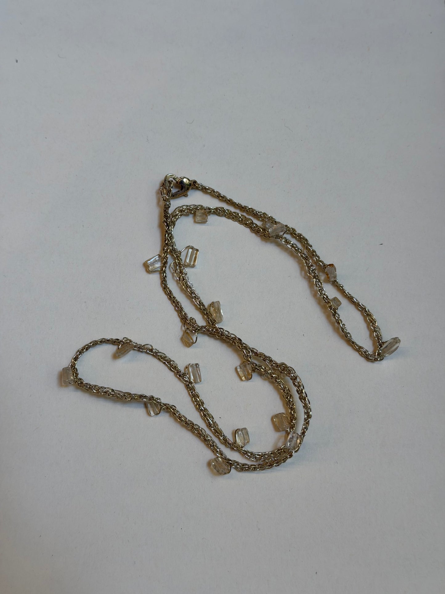 Collana Uncinetto Pietre