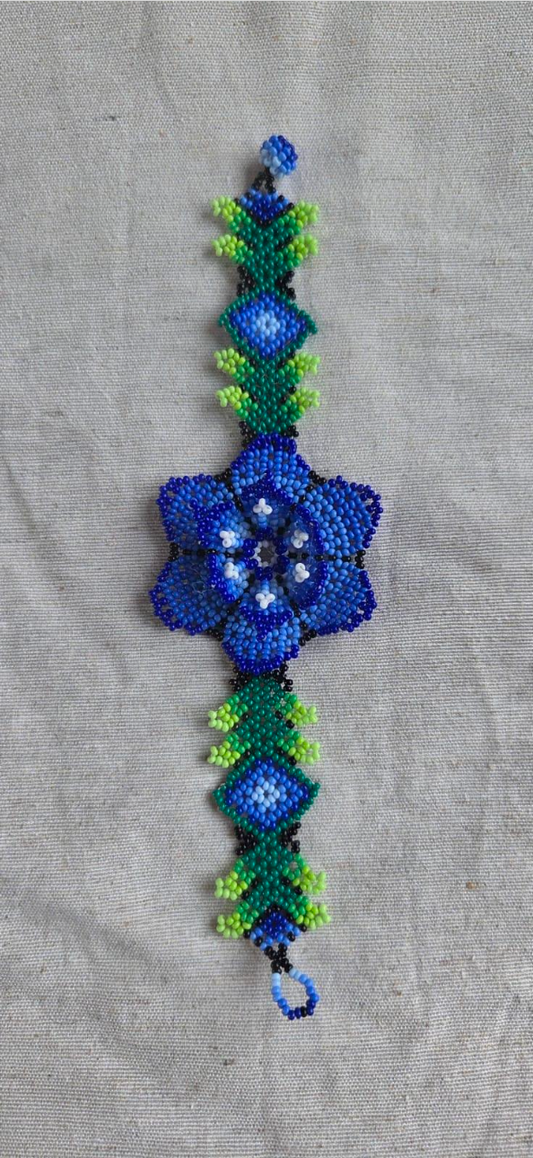 Bracciale Fiore Grande - Blu