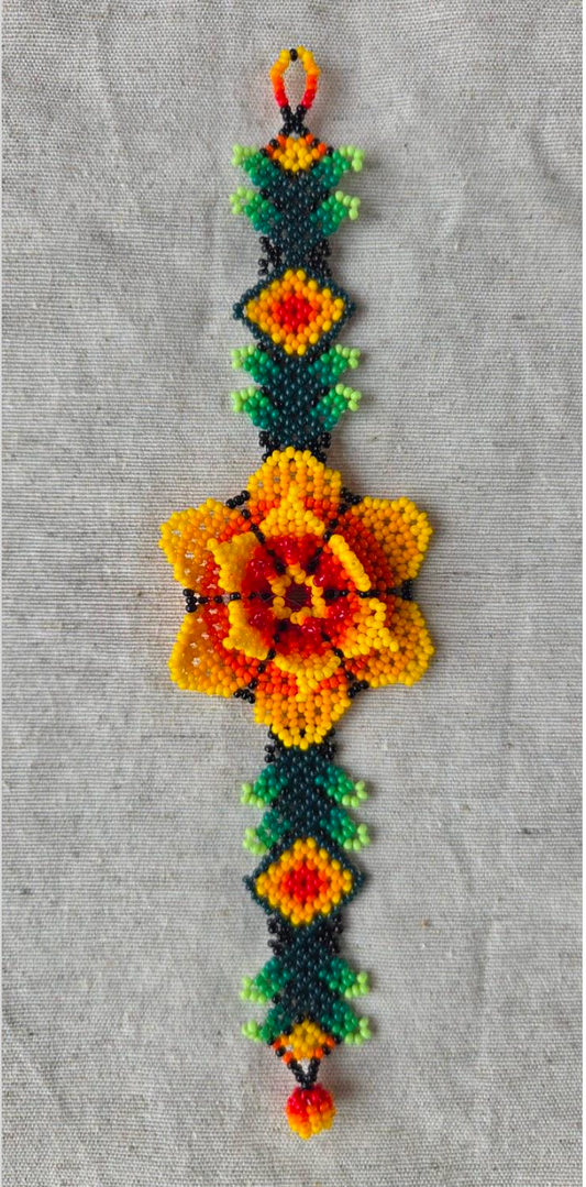 Bracciale Fiore Grande - Arancio