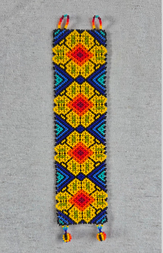 Bracciale Grande 4 Fiori- Giallo