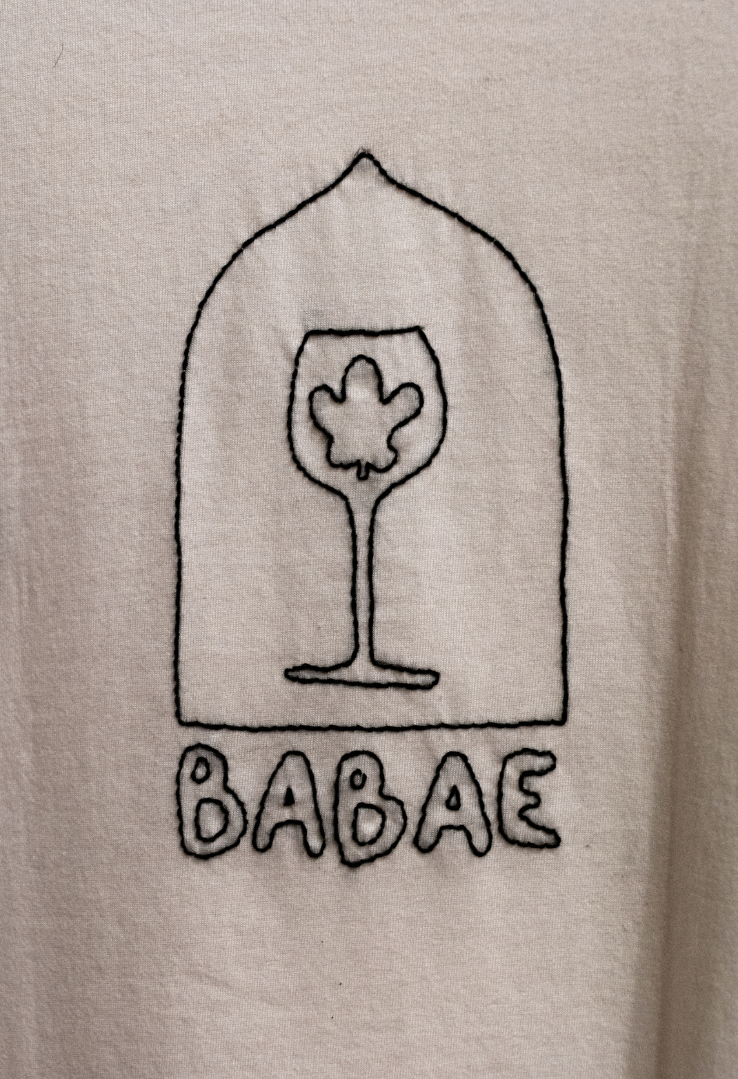 T-shirt Bianca Babae Buchetta del Vino - Manica Corta
